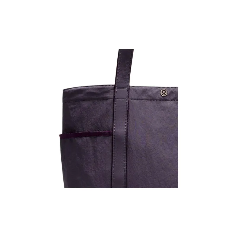 Lululemon Recycled Nylon Tote Bag, Shopping Bag, Handbag Regular Unisex Purple-3