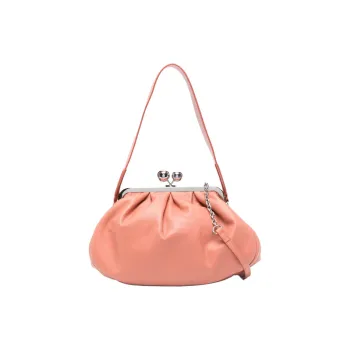 WEEKEND MaxMara Sheepskin Shoulder Bag Women's Pink