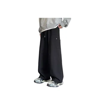 MIIRACER Casual Pants Unisex Dark Red