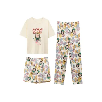 FENTENGCARE Pajama Set Women's Apricot