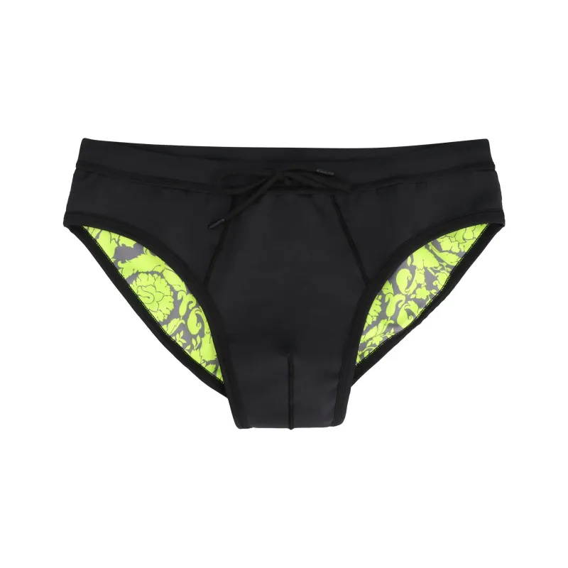 VERSACE Logo Printed Swim Briefs-0