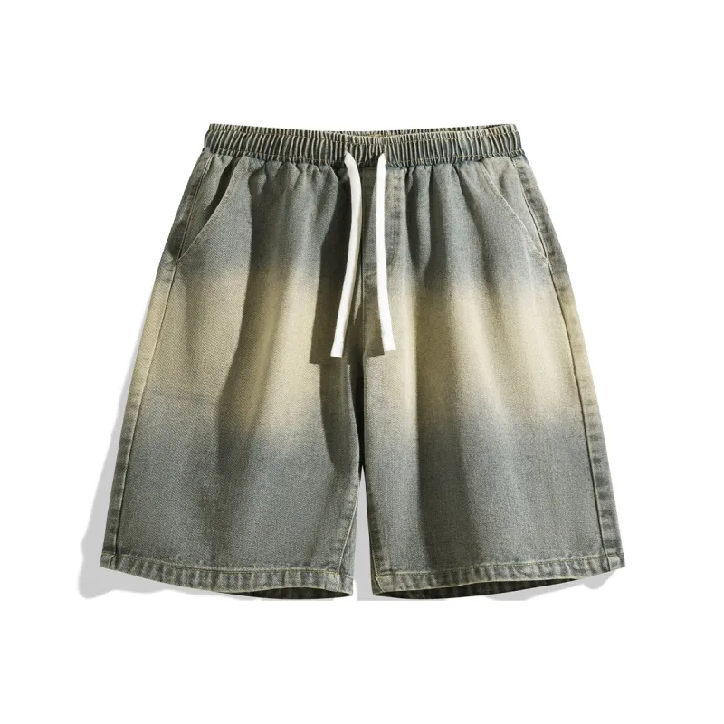 NOTFORMAD Denim Shorts Unisex Light Blue-21