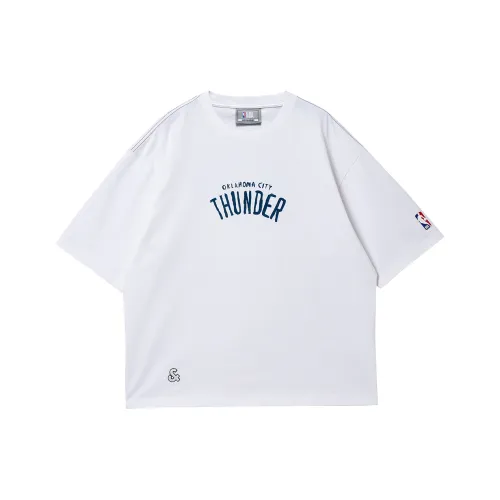JACK JONES· JACK&JONESxNBA T Shirt Men's A06 Raw White