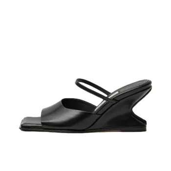 MIISTA Abrasion Resistant Slide Slippers 6.5cm Women's Black