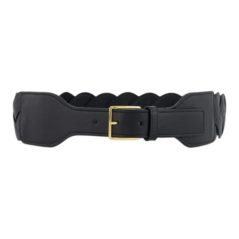 ALTUZARRA Calfskin Leather Belts Unisex Black -0