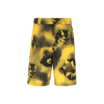PRADA All Over Graphic Printed Bermuda Shorts