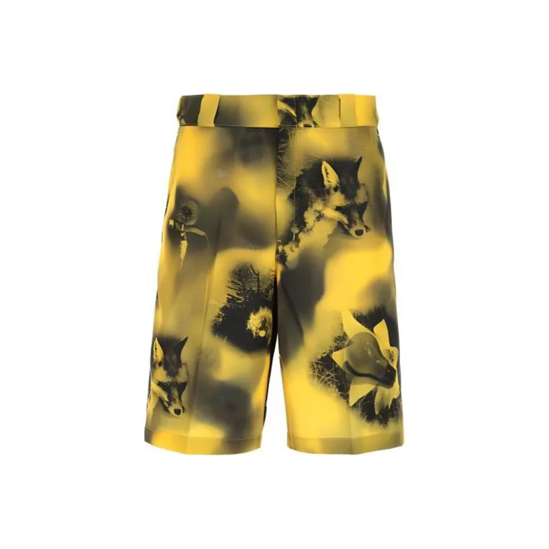 PRADA All Over Graphic Printed Bermuda Shorts-0