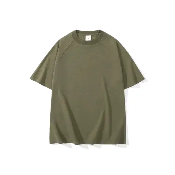 Wen Shan T Shirt Unisex Olive Green