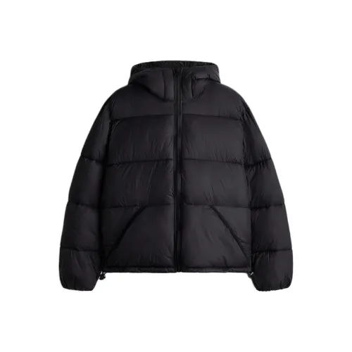 H&M 블랙 남성 패딩 점퍼