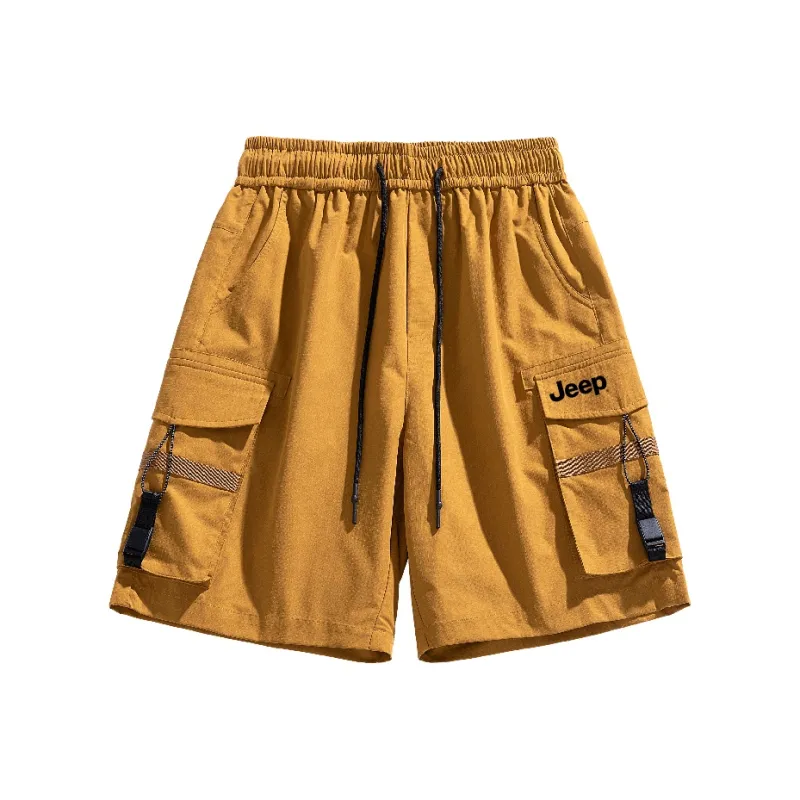 Jeep Gorpcore Versatile Parachute Cargo Shorts Unisex-12