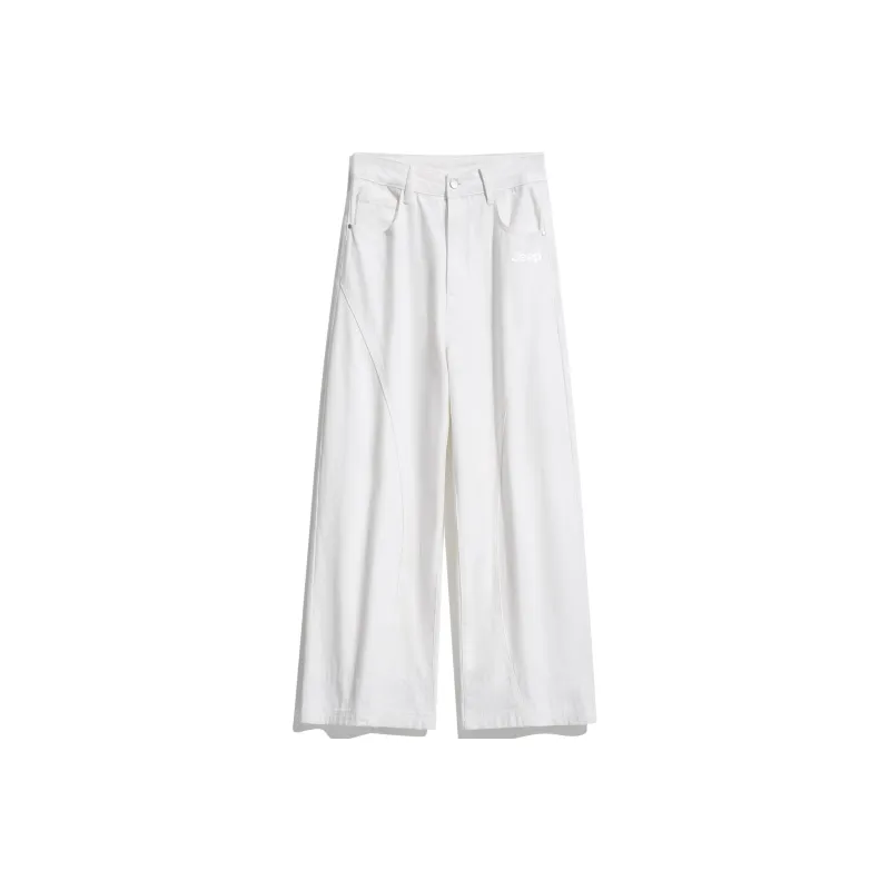 Jeep Casual Pants Unisex White-0