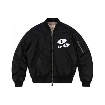 CHARLES JEFFREY Logo embroidered Bomber Jacket