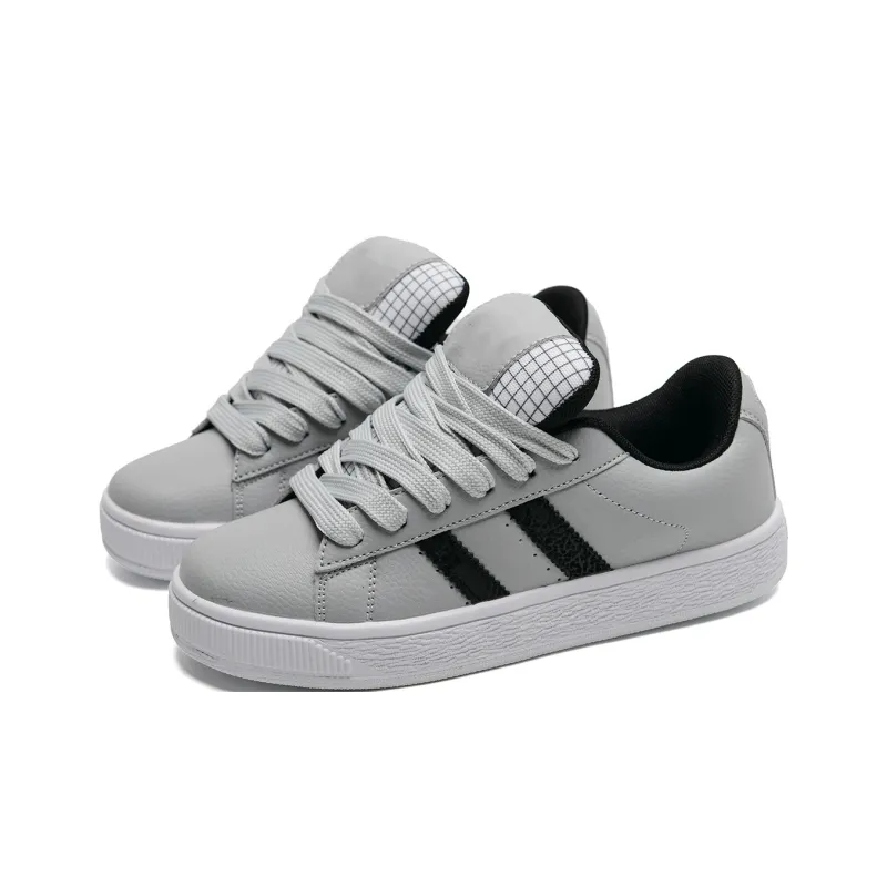 Z.SUO Skateboard Shoes Unisex Low Top White-7