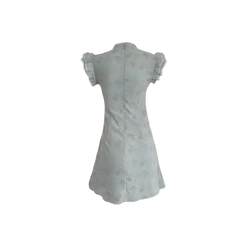 CZMO Short Sleeved Dress Women's Light Green-1