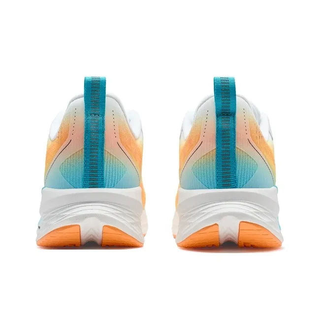 XTEP Speed 5.0LITE Cushioning Slip Resistant And Abrasion Resistant Low Top Running Shoes Men's White Orange-4