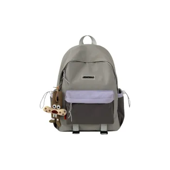 ZOGA Nylon Backpack Unisex Gray Purple/Gray Brown/White Green/White Brown