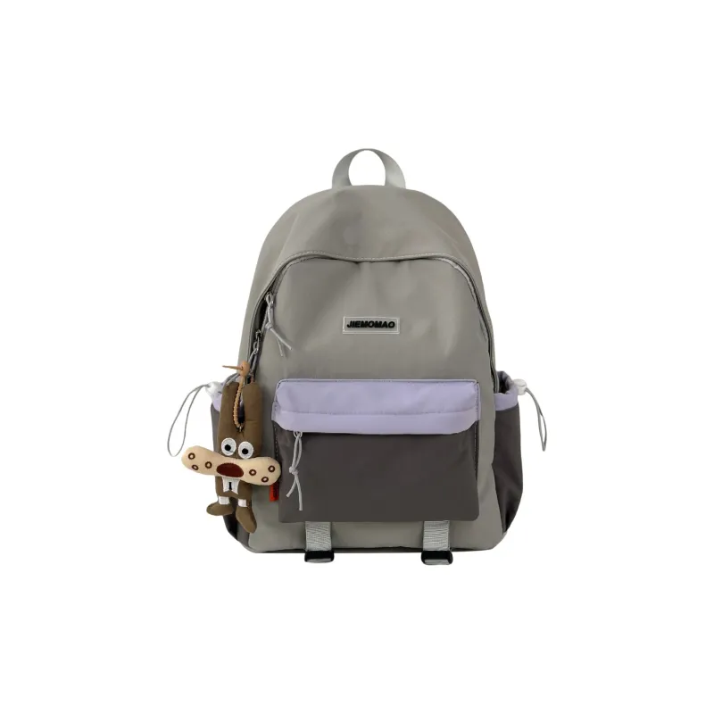 ZOGA Nylon Backpack Unisex Gray Purple/Gray Brown/White Green/White Brown-0