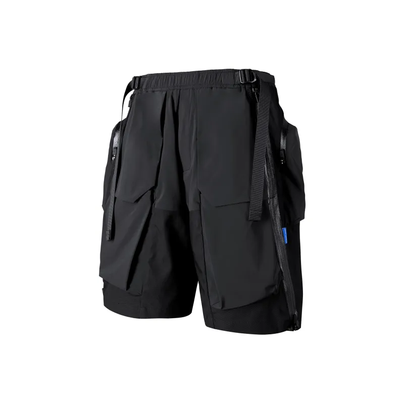 REINDEE LUSION Cargo Shorts Unisex Black-0