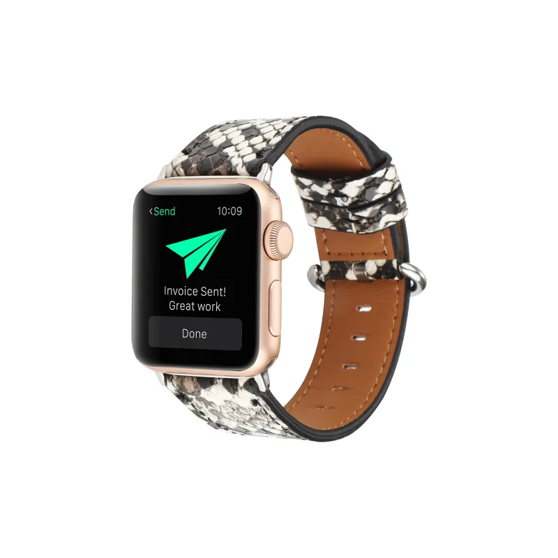 ZHENGGUANG Watch Band Apple Compatibility Genuine Leather Material-1