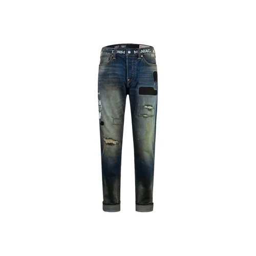 EVISU Jeans Men Denim Blue