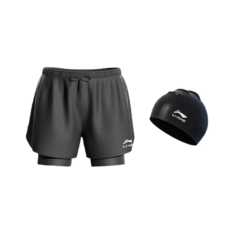 LiNing Swimming Shorts Men's Black-182