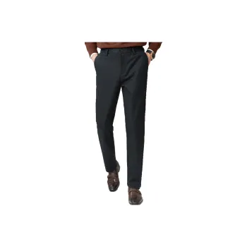 FIRS Casual Pants Men's Dark Gray Plaid
