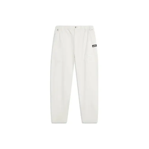 LINING Skateboard Casual Pants Men Pearl White