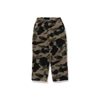A BATHING APE 1st Camo Metal Ape Head One Point Fleece Pants