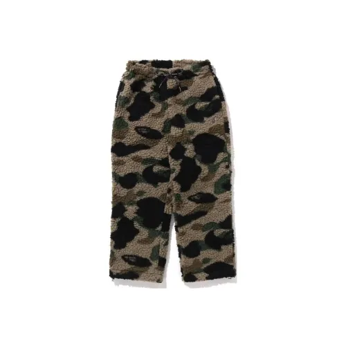 A BATHING APE 1st Camo Metal Ape Head One Point Fleece Pants