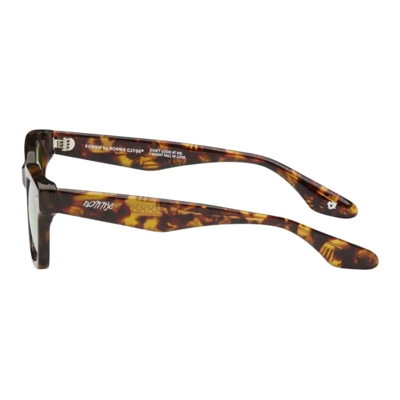 BONNIECLYDE Acetate Square Sunglasses Men's Tortoiseshell-1