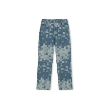 BONELESS Jeans Unisex Camouflage Blue