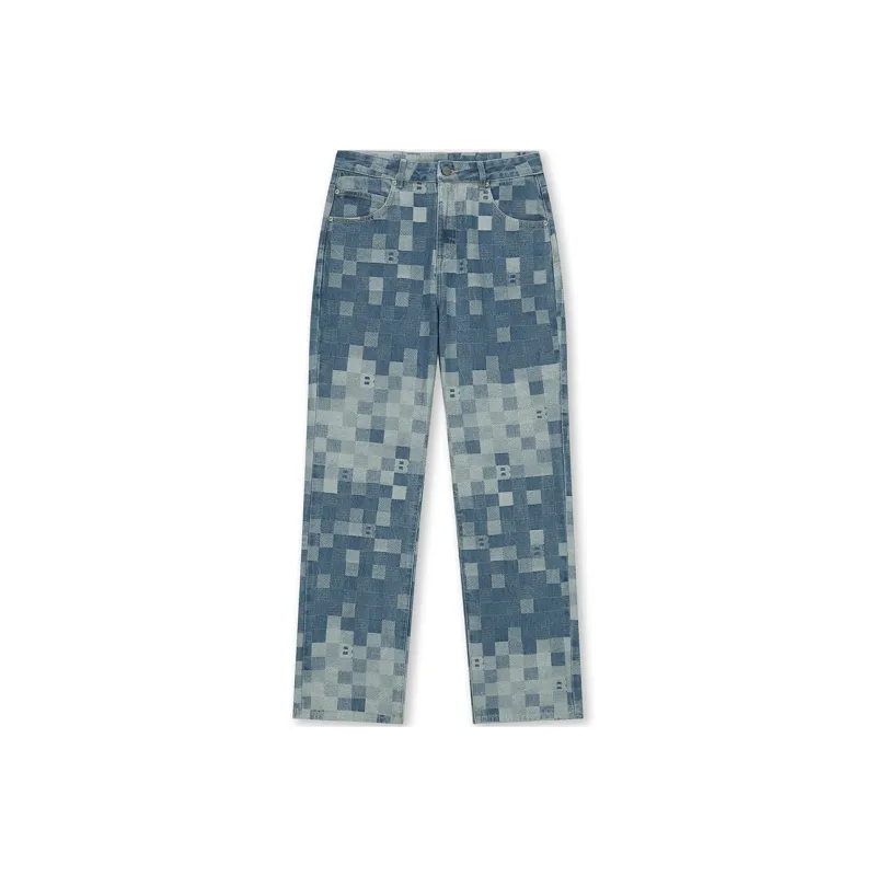 BONELESS Jeans Unisex Camouflage Blue-0