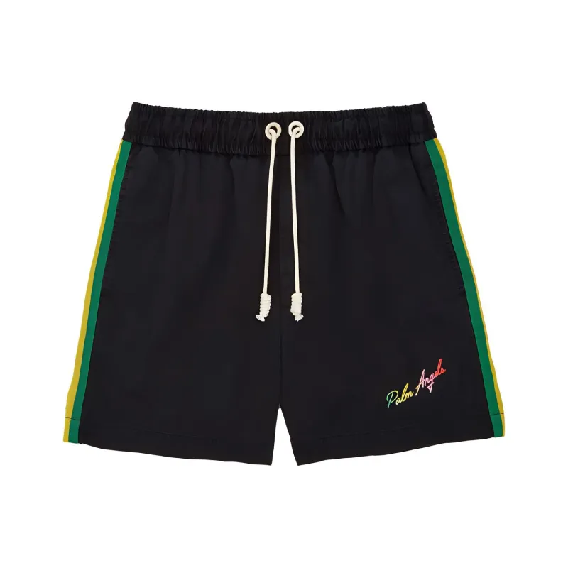 PALM ANGELS Exodus Side Stripe Track Shorts-0