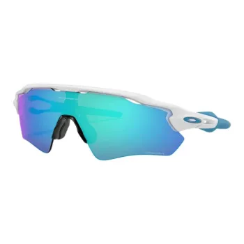 Oakley Plastic Irregular Shape Sunglasses Unisex White