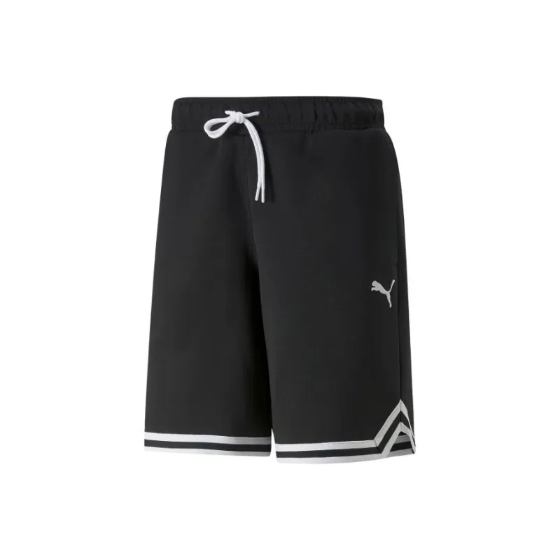 PUMA Mix Badge Bomber Jac Casual Shorts Men Black-0