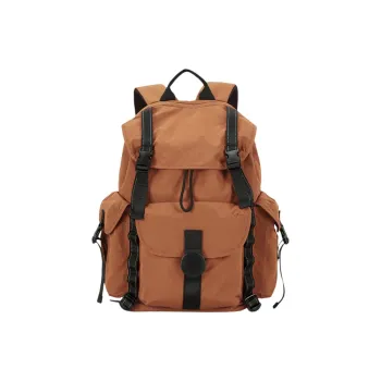 Tonlion Nylon Fabric Backpack Unisex Orange