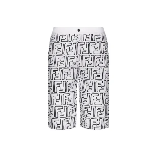 FENDI Swimming Shorts Men's Black White