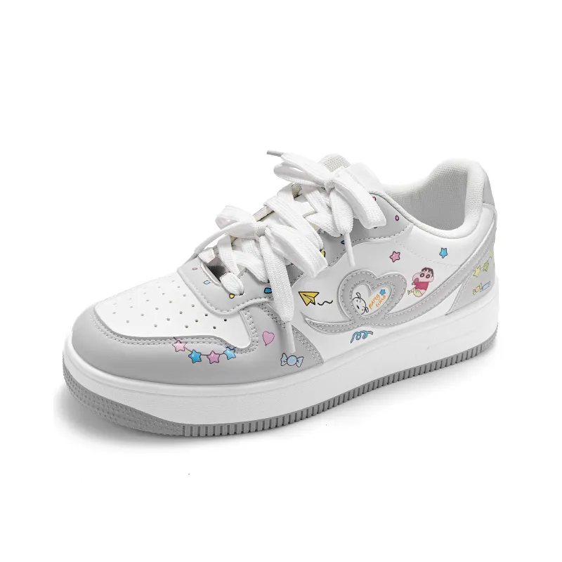 Crayon Shinchan Anti Slip Wear Resistant Low Top Skateboard Shoes Unisex-15
