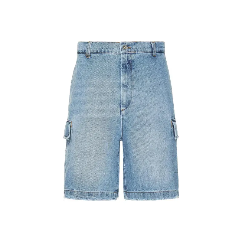 Flaneur Homme Denim Shorts Men's Light Blue-0
