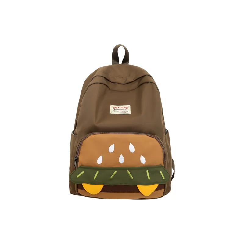 H YXIANG Nylon Backpack Large Size Unisex Multicolor-4