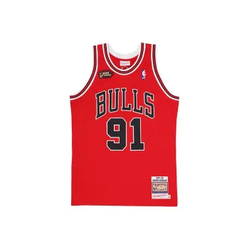 Mitchell Ness Basketball Jerseys Men Red