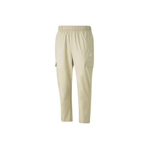 PUMA Casual Pants Men Beige