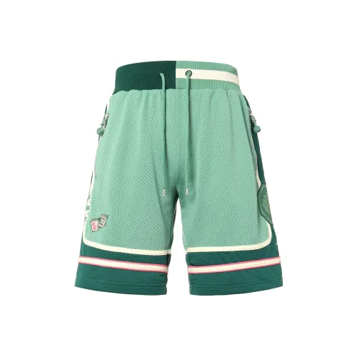LINING Sports Basketball Collection Basketball Shorts Men Green
