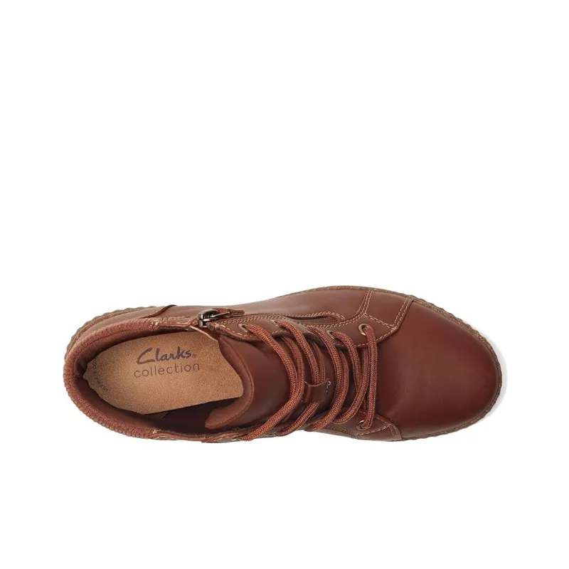 Clarks Caroline Park Tan Combi Ankle Boots Women's Brown-4