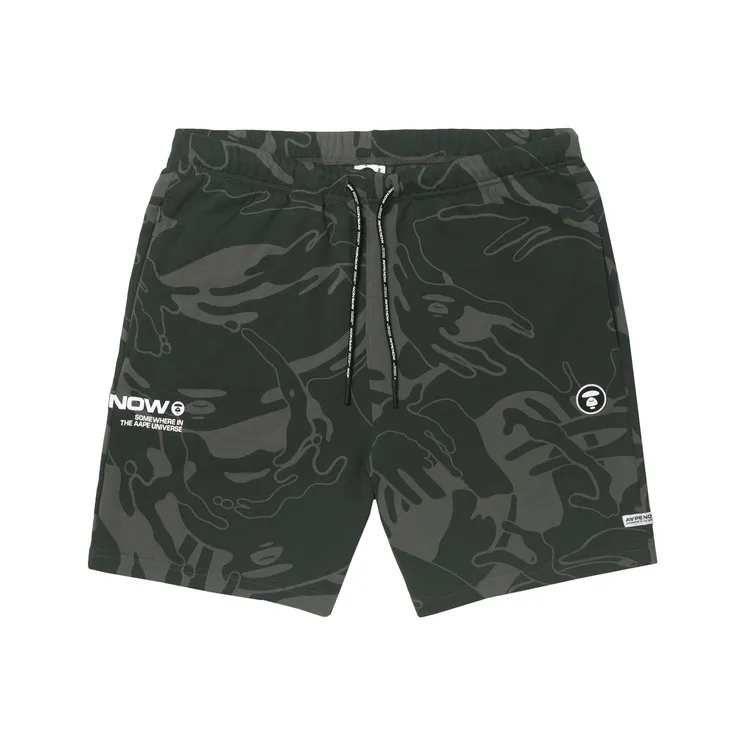 Aape Swirl print Drawstring Track Shorts-2