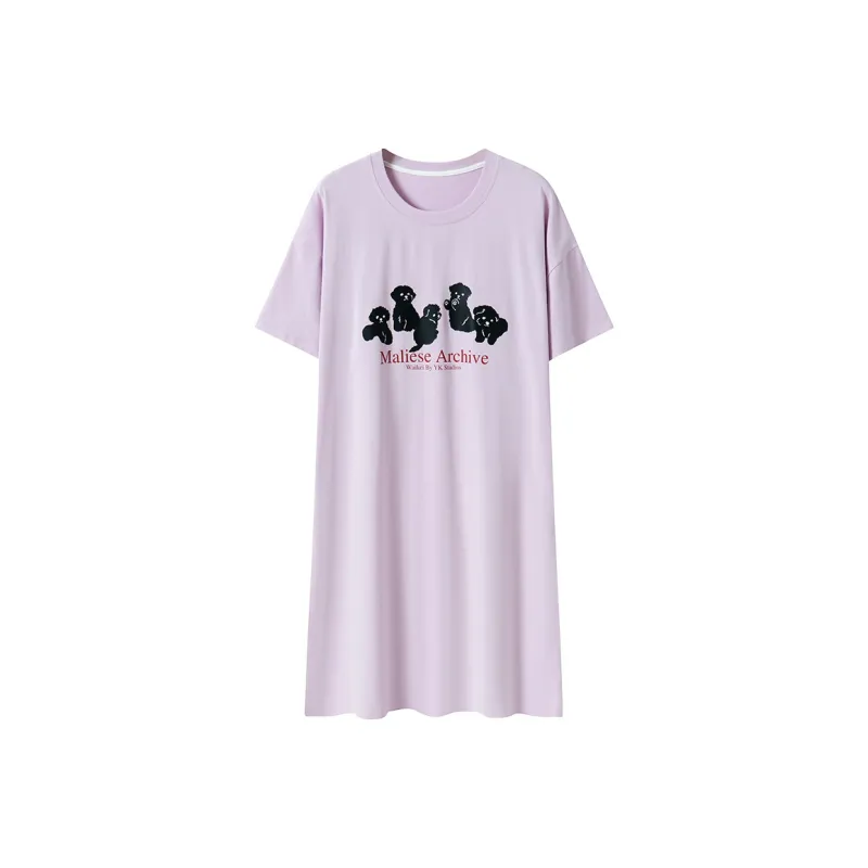 FENTENGCARE Nightgown Women's Violet-0