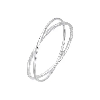 CHINA GOLD S999 Fine Silver Bangles Women's