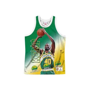 Mitchell Ness Basketball Jerseys Unisex Yellow Green