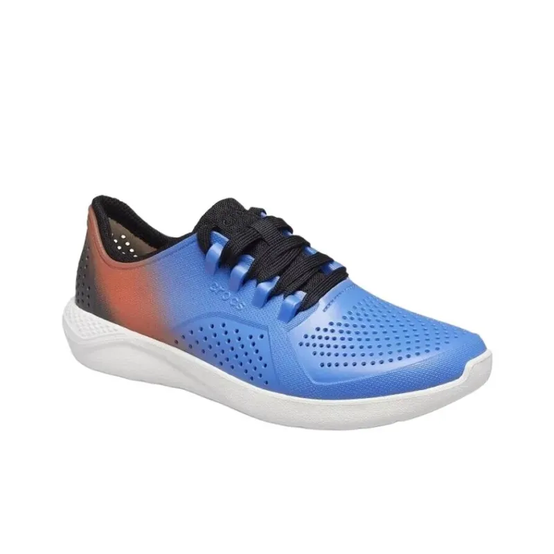 Crocs LiteRide Abrasion Resistant Low Top Casual Shoes Women's Blue-2