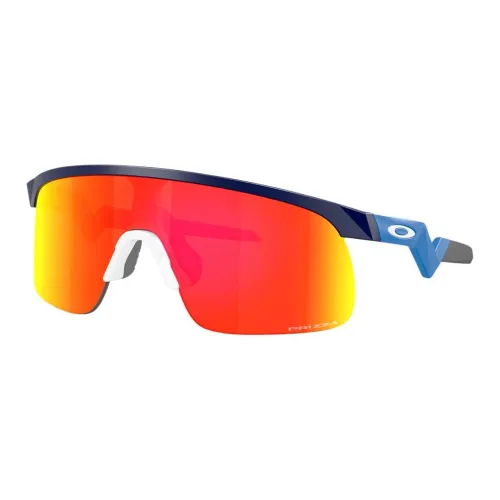 Oakley Irregular Shape Sunglasses Unisex Blue
